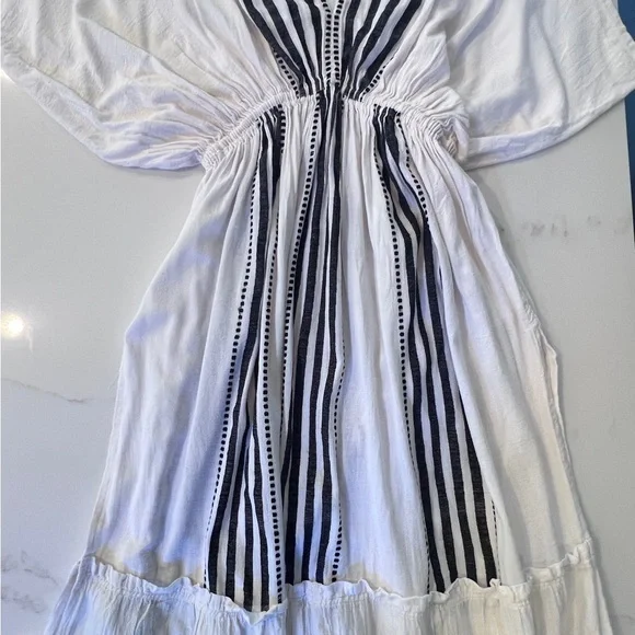 Lemlem LEILA plunge dress linen size M - Picture 3 of 8